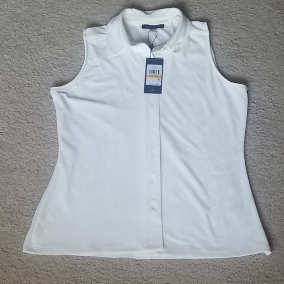 NWT Tommy Hilfiger Women Sleeveless Button Up Top - Picture 4 of 8